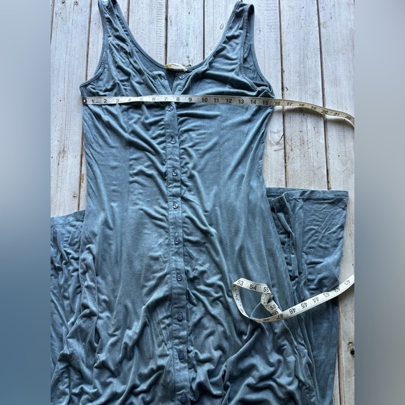 Easel | Maxi | Tank | Button-Up | Greenish Blue | Breezy | Dress | M 🌿💨 - Picture 4 of 11